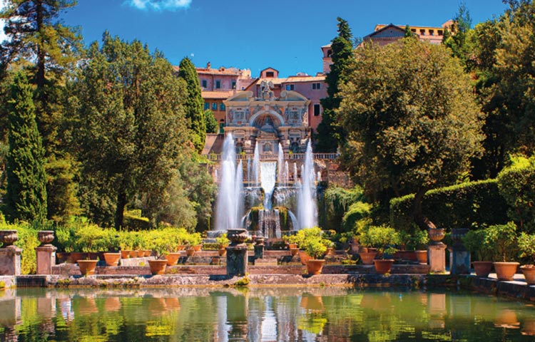 full day guided tour Tivoli Gardens and Hadrians Villa